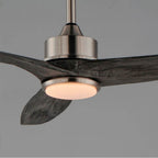 Maxim Lighting 88831SN Satin Nickel Woodwind 52'' Solid Wood Blade Fan W Led Light Kit Image 3