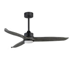 Maxim Lighting 88831WTBKGWD Black Woodwind 52'' Solid Wood Blade Fan W Led Light Kit Image 1