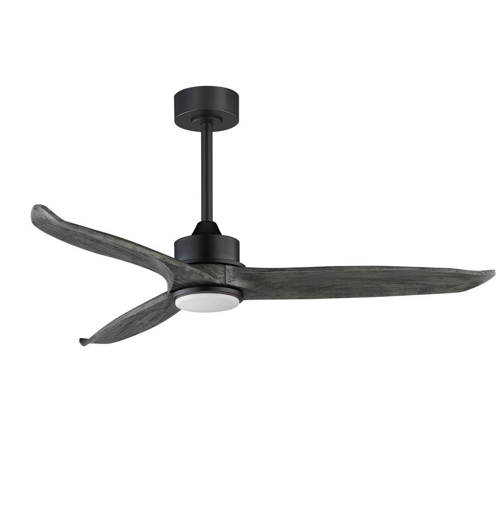 Maxim Lighting 88831WTBKGWD Black Woodwind 52'' Solid Wood Blade Fan W Led Light Kit Image 1