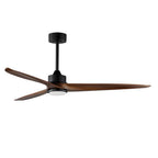 Maxim Lighting 88833BK Black Woodwind 72'' Solid Wood Blade Fan W Led Light Kit Image 1