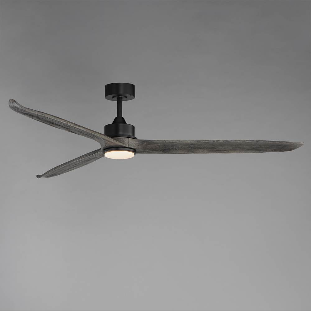 Maxim Lighting 88833WTBKGWD Black Woodwind 72'' Solid Wood Blade Fan W Led Image 3