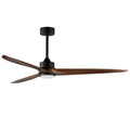 Maxim Lighting 88834BK Black Woodwind 80'' Solid Wood Blade Fan W Led Light Kit Image 1