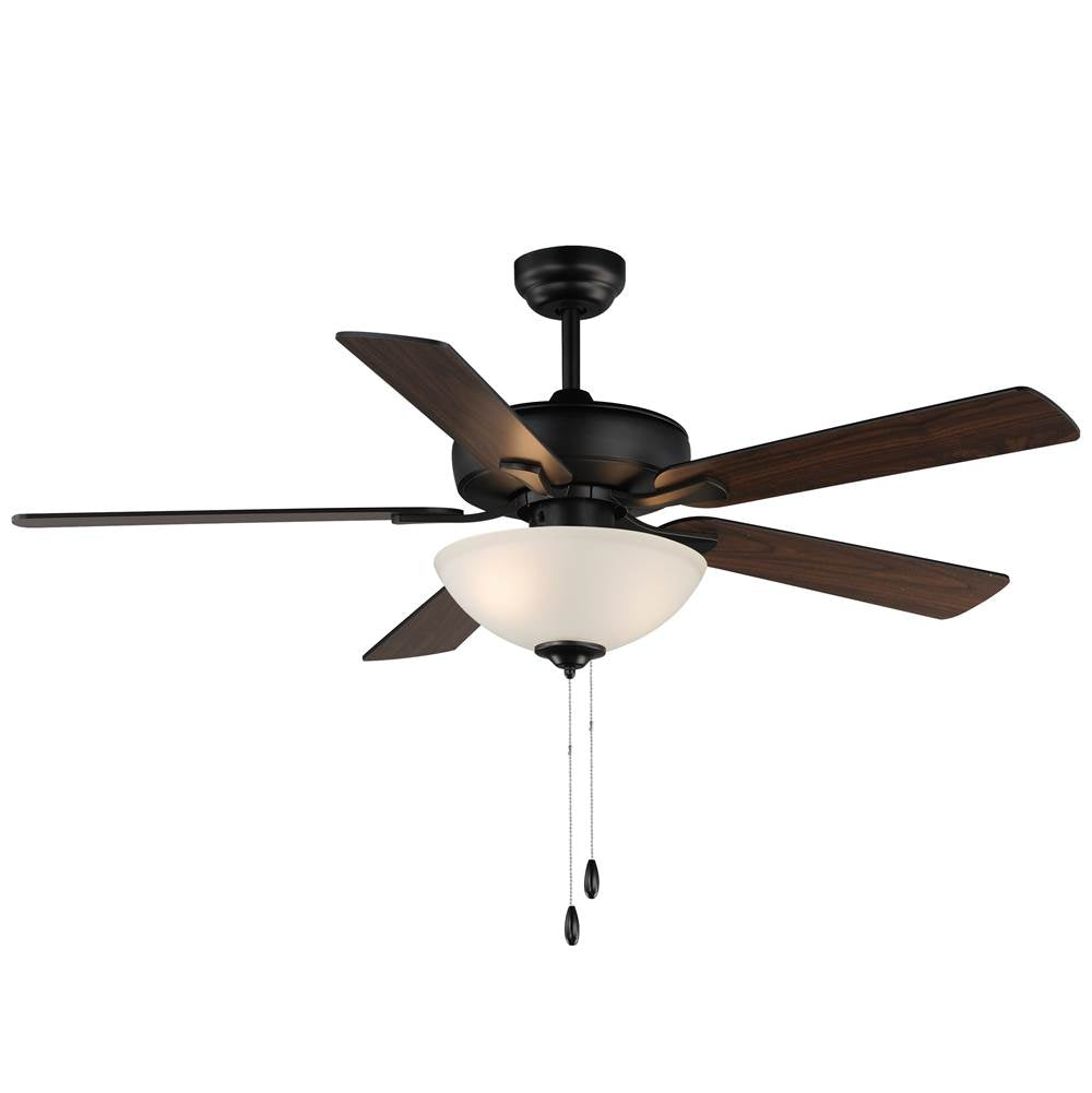 Maxim Lighting 88936SWBK Black Super-max 52'' Ceiling Fan With 2-light Kit Image 1