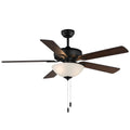 Maxim Lighting 88936SWBK Black Super-max 52'' Ceiling Fan With 2-light Kit Image 1