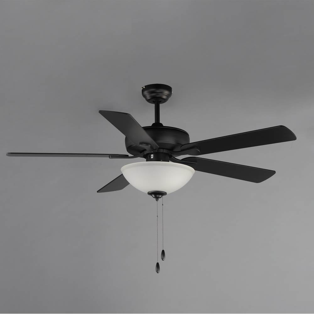 Maxim Lighting 88936SWBK Black Super-max 52'' Ceiling Fan With 2-light Kit Image 3