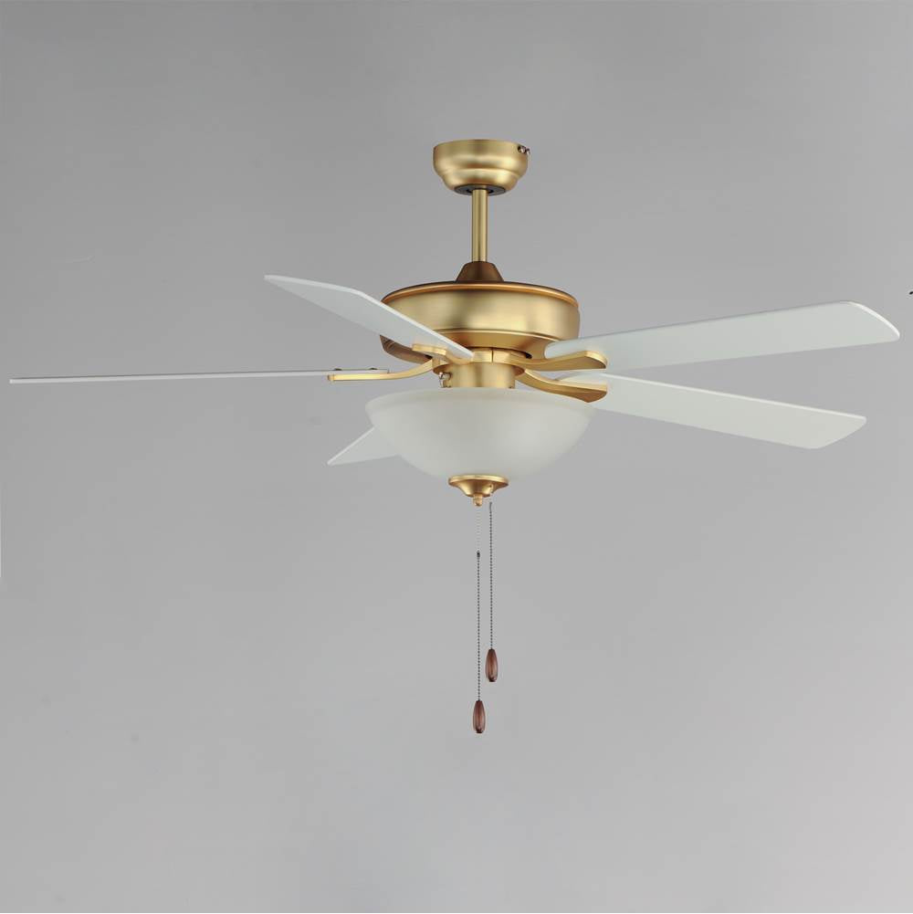 Maxim Lighting 88936SWNAB Natural Aged Brass Super-max 52'' Ceiling Fan With 2-light Kit Image 3
