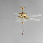 Maxim Lighting 88936SWNAB Natural Aged Brass Super-max 52'' Ceiling Fan With 2-light Kit Image 3