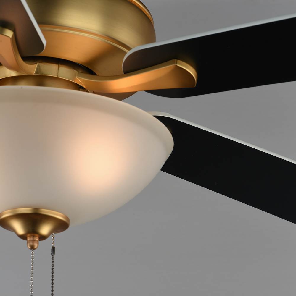 Maxim Lighting 88936SWNAB Natural Aged Brass Super-max 52'' Ceiling Fan With 2-light Kit Image 2