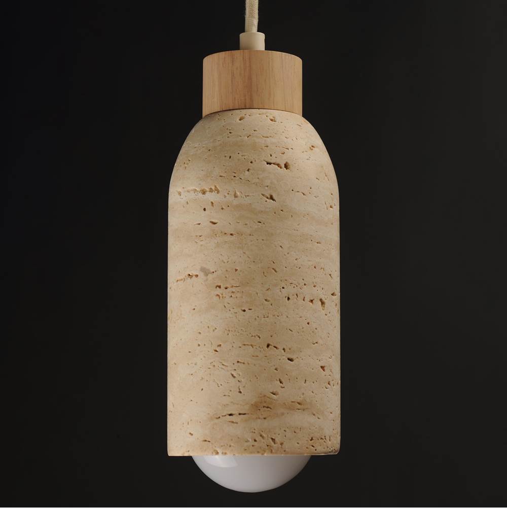Maxim Lighting 90621TVOY Travertine,Oyster Pompeii-single Pendant Image 2