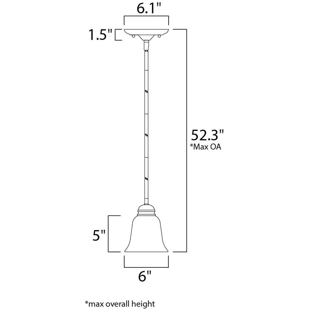 Maxim Lighting Basix 1-light Mini Pendant