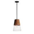 Maxim Lighting 91622CLWNBK Walnut,Black Carpenter 10'' Mini Pendant Image 1