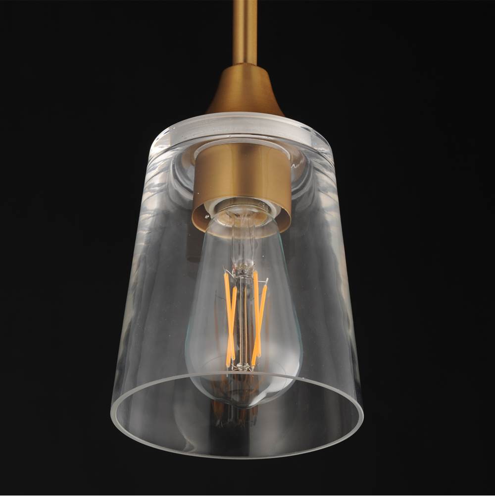 Maxim Lighting 92880CLNAB Natural Aged Brass Hudson Mini Pendant Image 3