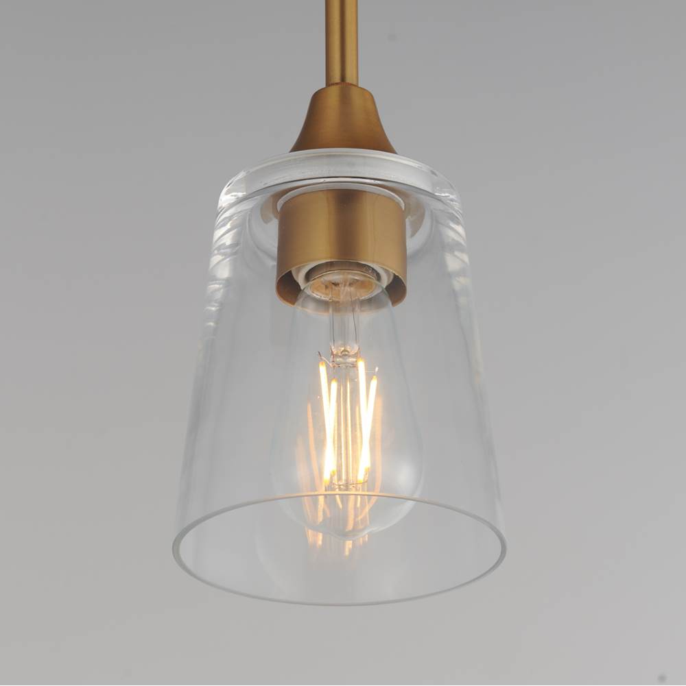 Maxim Lighting 92880CLNAB Natural Aged Brass Hudson Mini Pendant Image 2