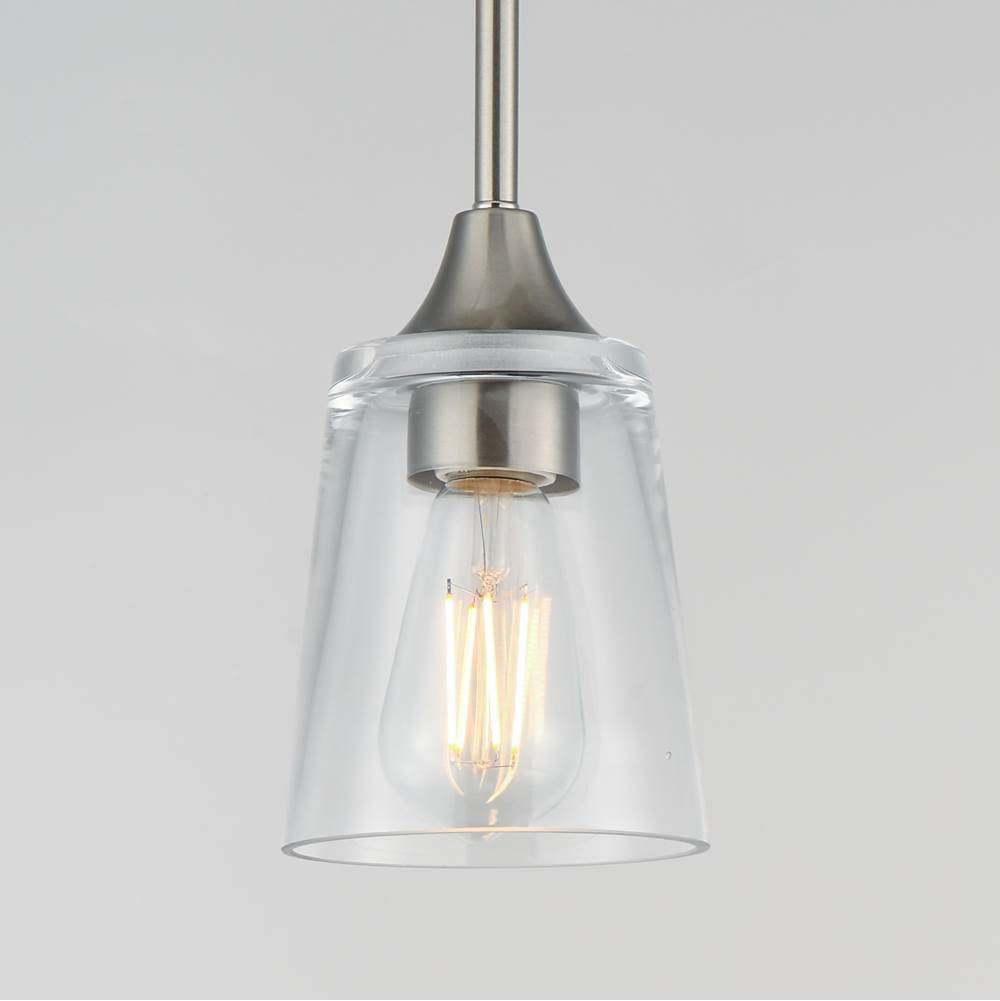 Maxim Lighting 92880CLSN Satin Nickel Hudson Mini Pendant Image 3