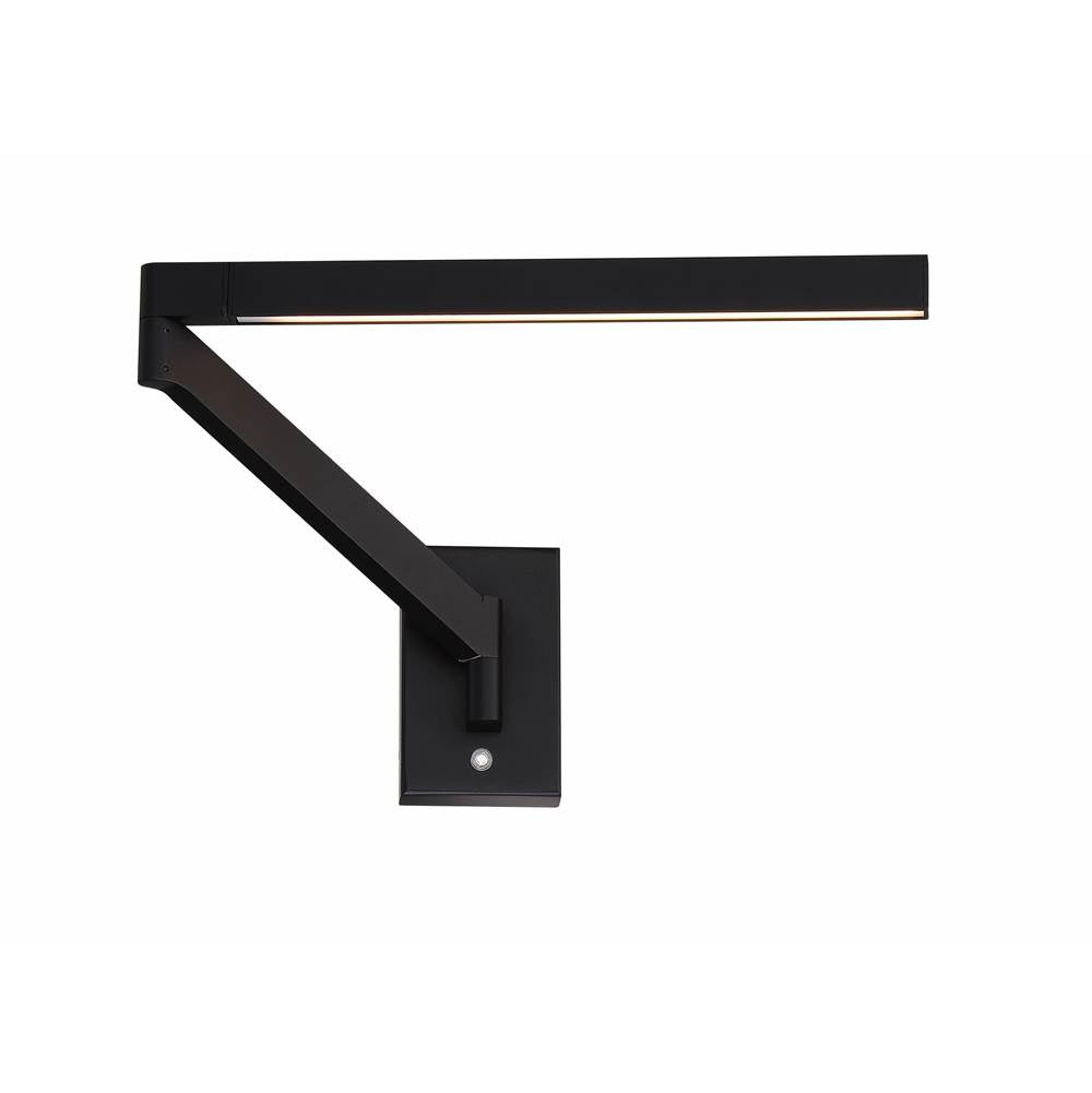 Modern Forms Beam 22'' Led Swing Arm Light 3000k In Black