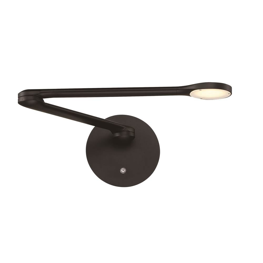 Modern Forms Reflex 24'' Led Swing Arm Light 3000k In Black