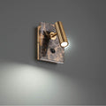 Modern Forms Nexus 7'' Led Indoor Bed Task Light 3000k In Black Marble And Aged Brass