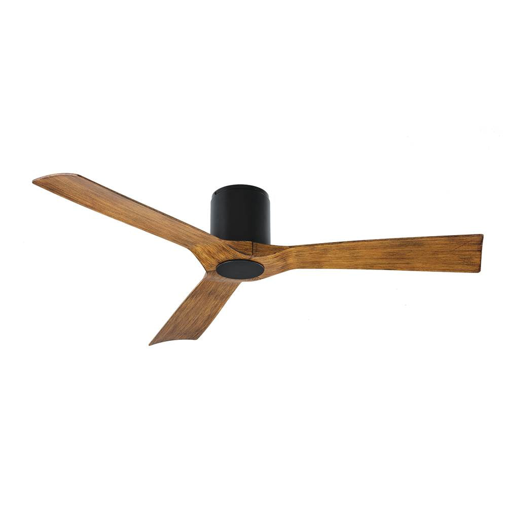Modern Forms FH-W1811-54-MB/DK Matte Black Aviator Ceiling Fan Flush Mount 54in Image 1