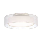 Modern Forms FM-16818-BN Brushed Nickel Metropolis 18'' Led Semi-flush Mount Light 3000k In Brushed Nickel Image 1
