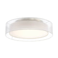 Modern Forms FM-16824-BN Brushed Nickel Metropolis 24'' Led Semi-flush Mount Light 3000k In Brushed Nickel Image 1