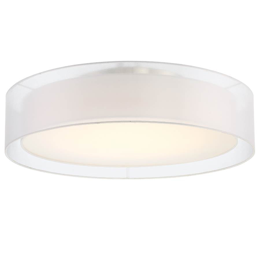 Modern Forms Metropolis 30'' Led Semi-flush Mount Light 3000k In Brushed Nickel