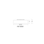 Modern Forms FM-16830-BN Brushed Nickel Metropolis 30'' Led Semi-flush Mount Light 3000k In Brushed Nickel Image 2