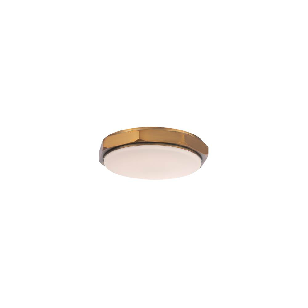 Modern Forms Grommet 13'' Led Flush Mount Light 2700k In Aged Brass