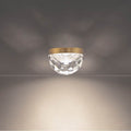 Modern Forms Cascade 6'' Led Flush Mount Light 3500k In Aged Brass