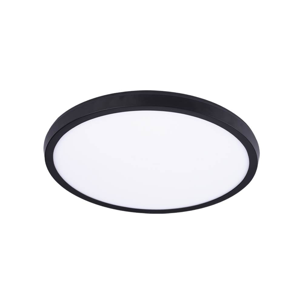 Modern Forms Argo 19'' Led Flush Mount Light 2700k In Black