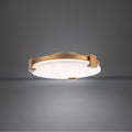 Modern Forms Catalonia 17'' Led Flush Mount Light 3000k In Aged Brass