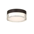 Modern Forms Pi 6'' Led Outdoor Flush Mount Light 3000k In Black