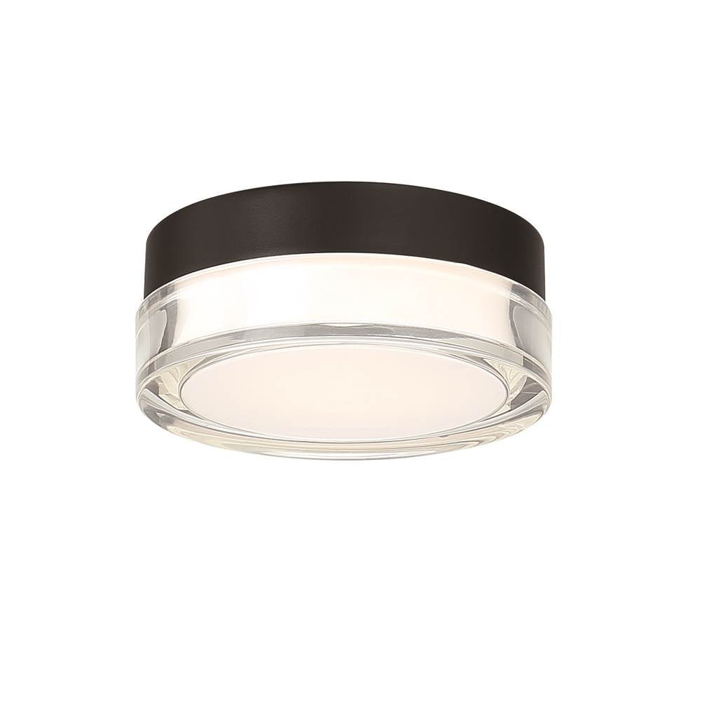 Modern Forms Pi 9'' Led Outdoor Flush Mount Light 3500k In Black