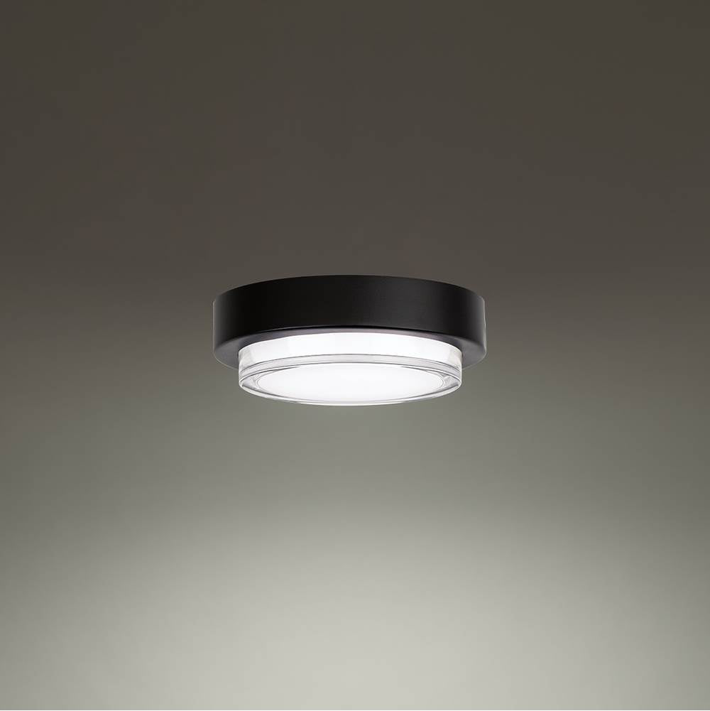 Modern Forms Kind 8'' Led Outdoor Flush Mount Light 3000k In Black