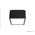 Modern Forms Bloc 6'' Led Outdoor Flush Mount Light 3000k In Black