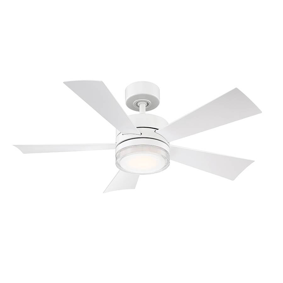 Modern Forms FR-W1801-42L-MW Matte White Wynd Ceiling Fan 42in Image 5