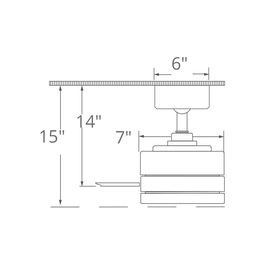 Modern Forms FR-W1811-54-GH/WG Graphite Aviator Ceiling Fan 54in Image 4