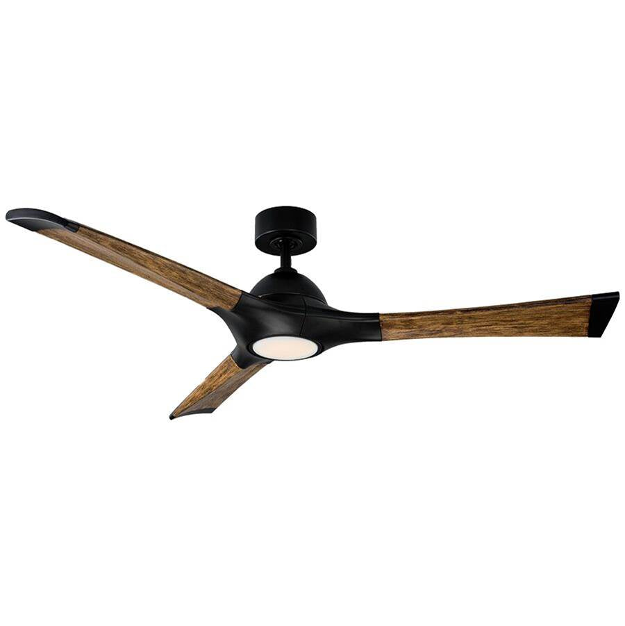 Modern Forms FR-W1814-60L-MB/DK Matte Black Woody Ceiling Fan 60in Image 1