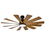 Modern Forms FR-W1815-60L-MB/DK Matte Black Windflower Ceiling Fan 60in Image 1