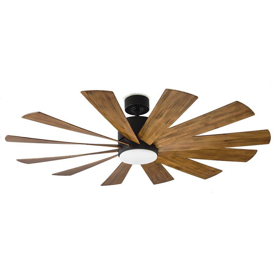 Modern Forms FR-W1815-60L-MB/DK Matte Black Windflower Ceiling Fan 60in Image 1