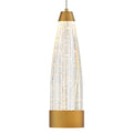 Modern Forms Mystic 12'' Led Mini Pendant Light 3500k In Aged Brass