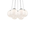 Modern Forms Cosmic 7 Light Led Multi-light Pendant Light 3000k In Black