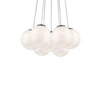 Modern Forms Cosmic 7 Light Led Multi-light Pendant Light 3000k In Black