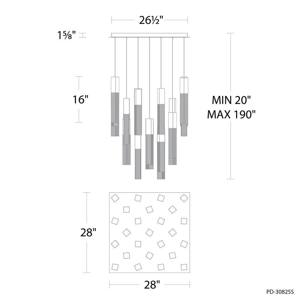 Modern Forms Cinema Multilight Pendant Light