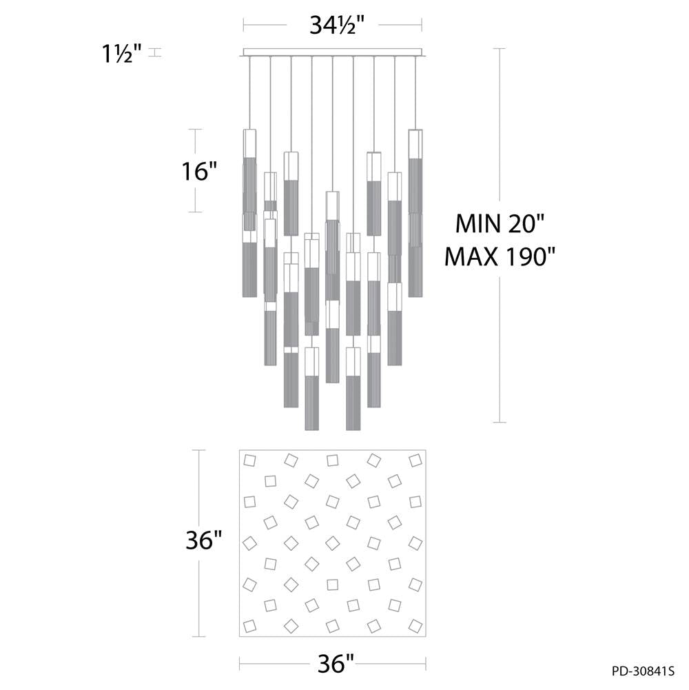 Modern Forms Cinema Multilight Pendant Light