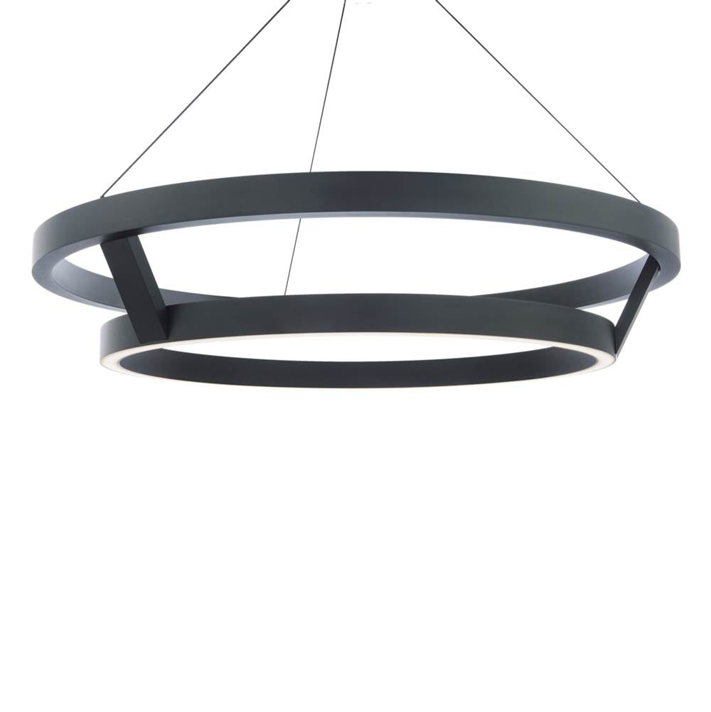 Modern Forms Imperial 42'' Led Chandelier Light 3000k In Black