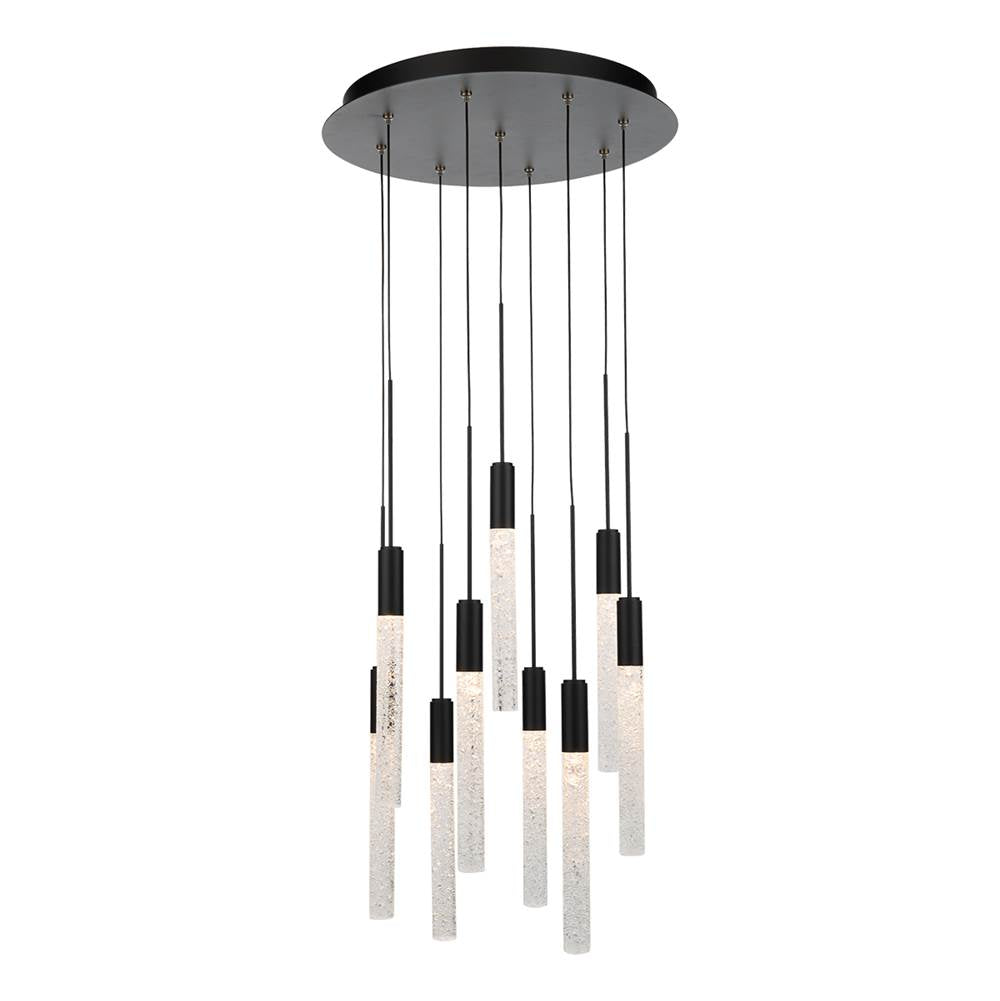 Modern Forms Magic 17'' Led Multi-light Pendant Light 3000k In Black
