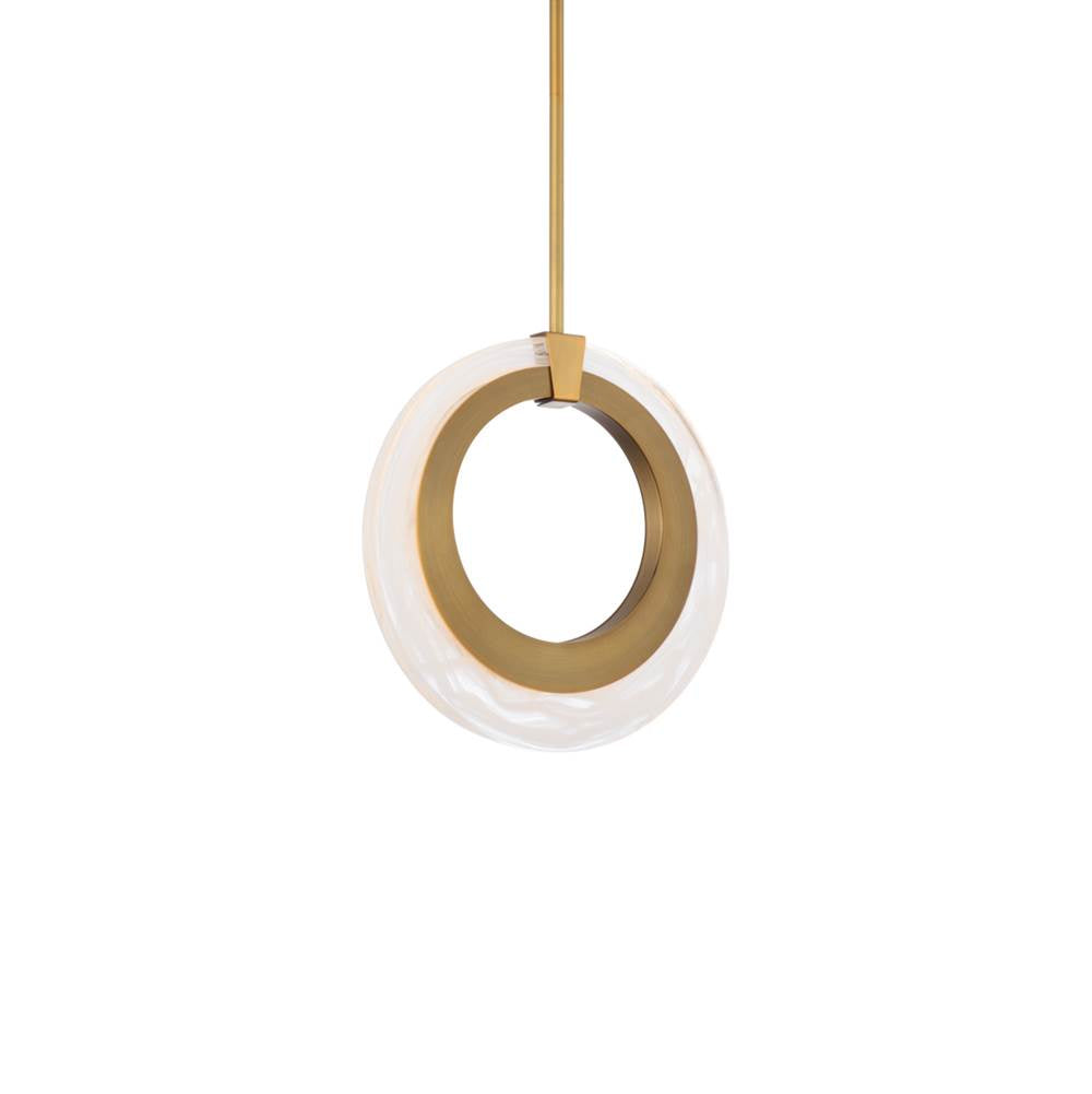 Modern Forms Serenity 10'' Led Chandelier Light 3000k In Aged Brass