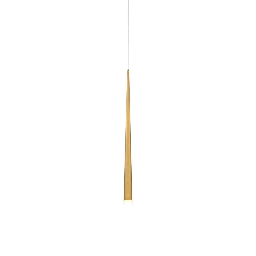 Modern Forms Cascade 28'' Led Mini Pendant Light 3500k In Aged Brass