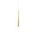 Modern Forms Cascade 37'' Led Mini Pendant Light 3500k In Aged Brass