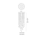 Modern Forms PD-41821R-BK Black Cascade 26'' Led Multi-light Pendant Light 3500k In Black Image 2